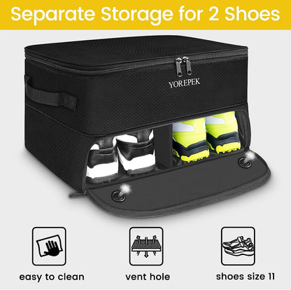 2 Layer Golf Trunk Organizer Waterproof Car Golf Locker with Separate Compartmen